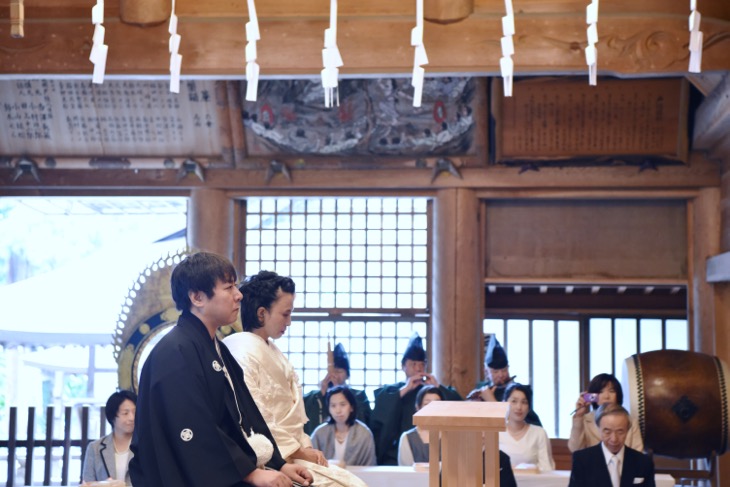 戸隠神社での結婚式