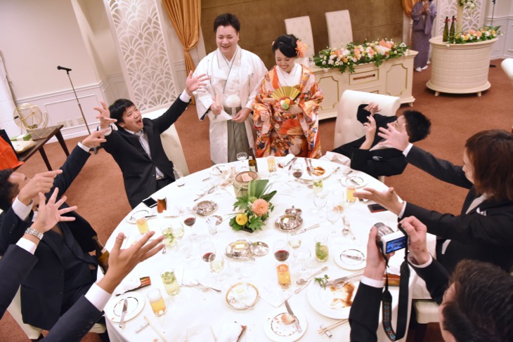 橿原ロイヤルホテルで結婚式、披露宴、食事会の記念写真