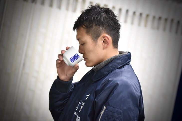 三諸杉の蔵元、今西酒造の酒造りのスタッフの写真