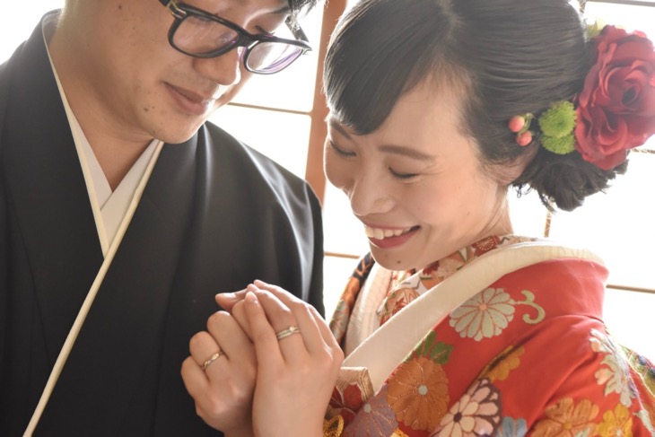 上賀茂神社と愛染倉(あぜくら)での結婚式の前撮り写真