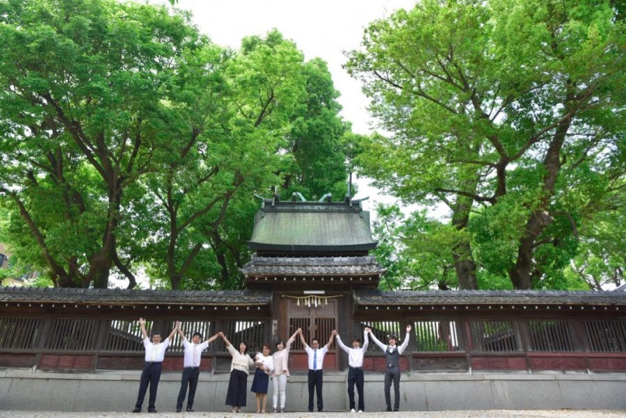 熊野大神宮でお宮参りの写真
