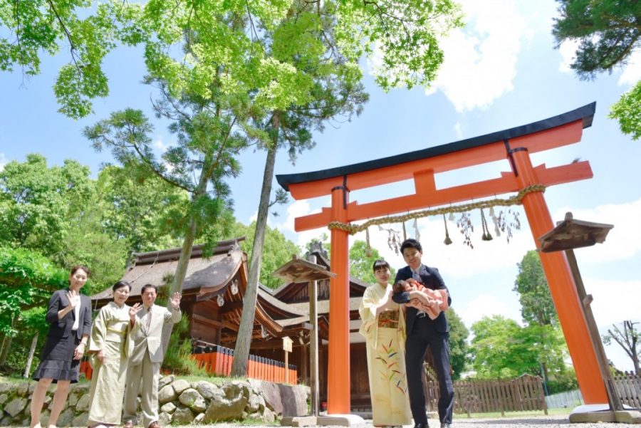 上賀茂神社のお宮参り写真