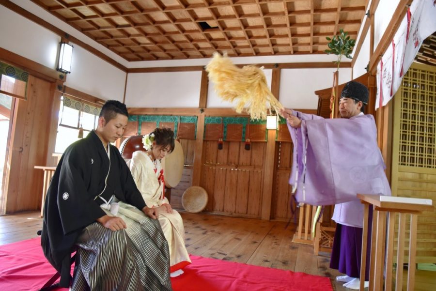 奈良で結婚式の和装前撮り写真