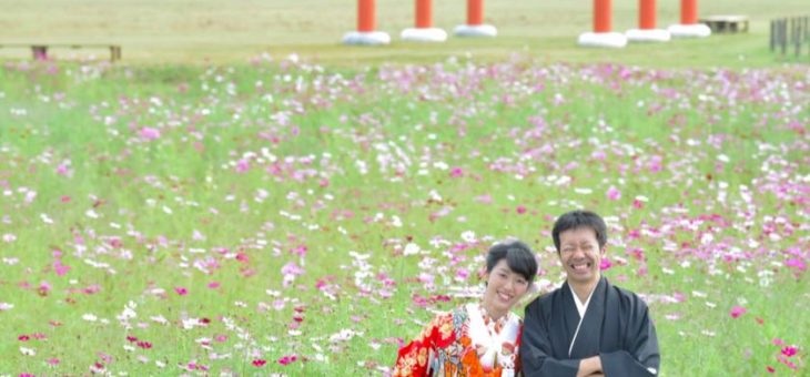 結婚式の前撮りロケーション和装撮影(2017.10.9)