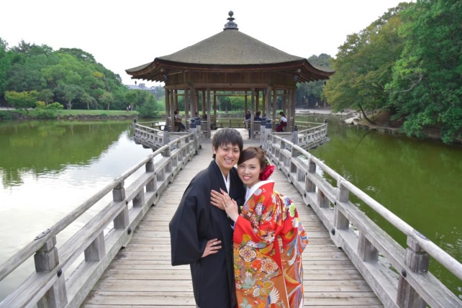 本薬師寺跡と藤原宮跡と神社と奈良公園で前撮り