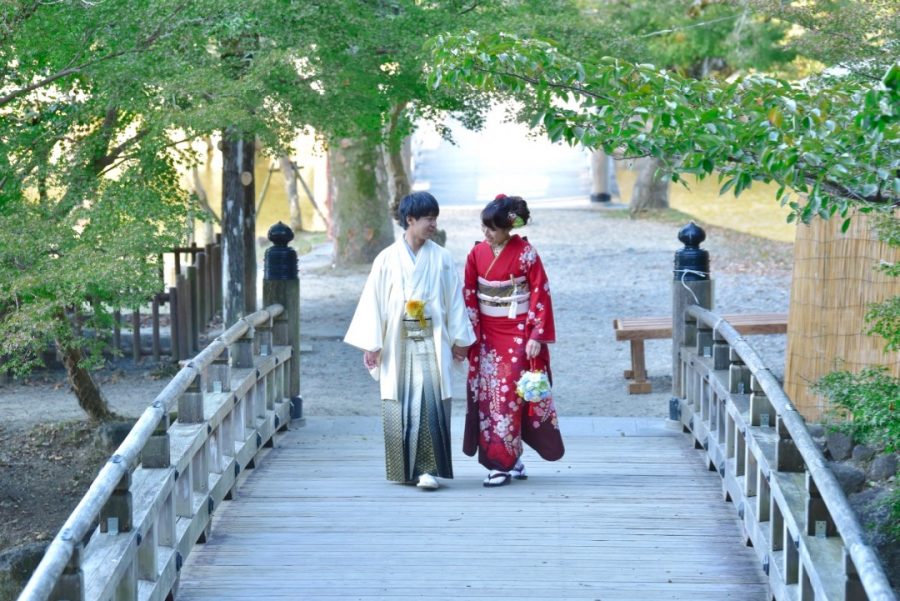 奈良で結婚式の前撮り写真撮影
