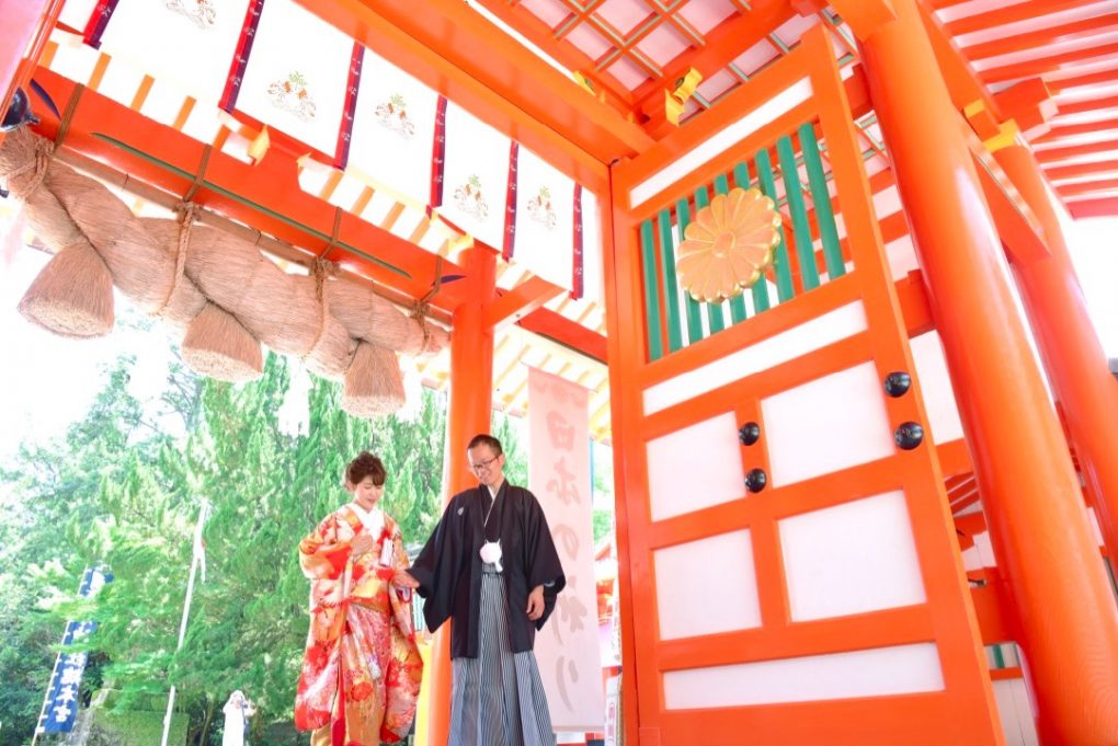 熊野速玉大社で白無垢での結婚式